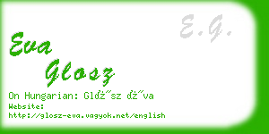 eva glosz business card